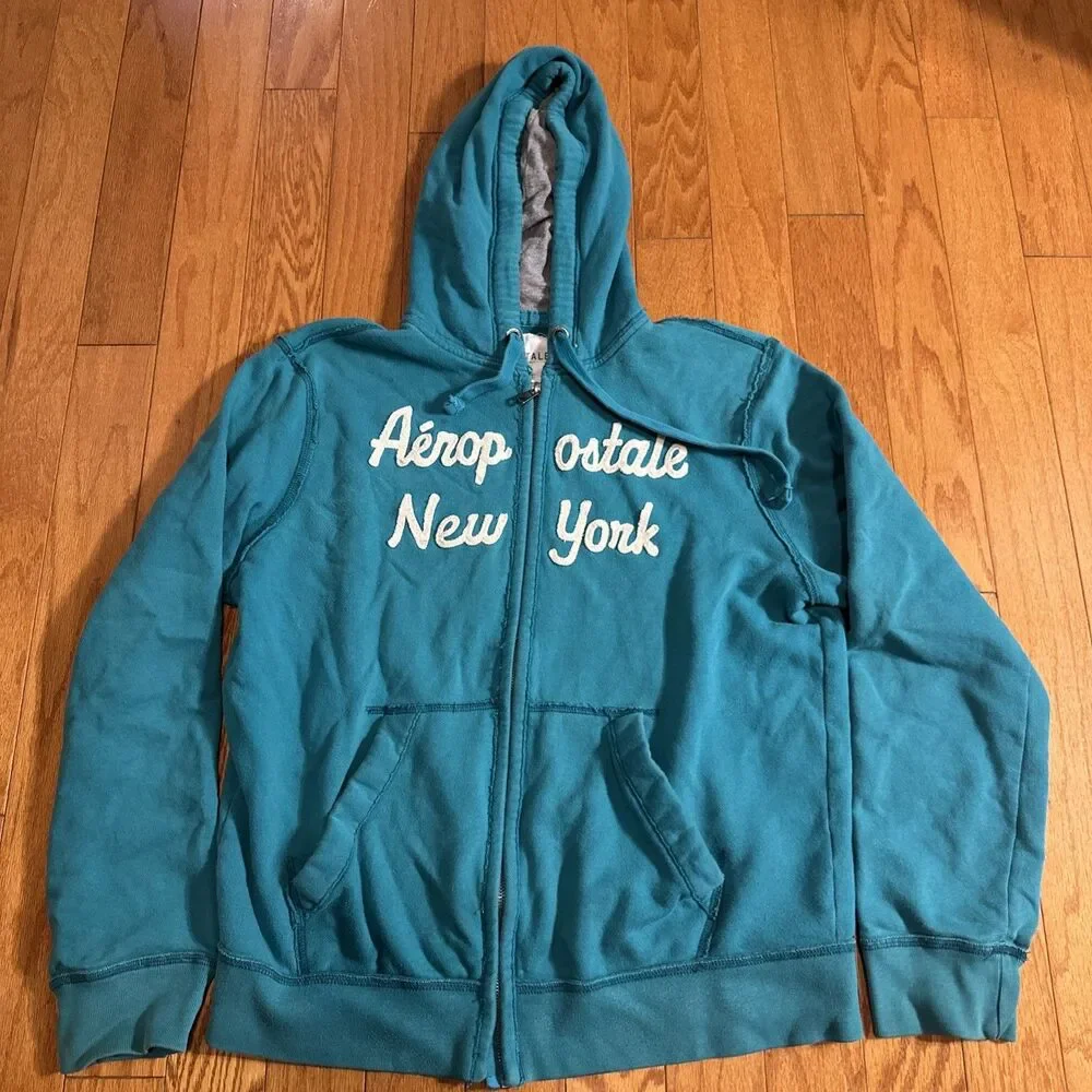 Women’s A'eropostale  New York Hooded Jacket XL - Y2K